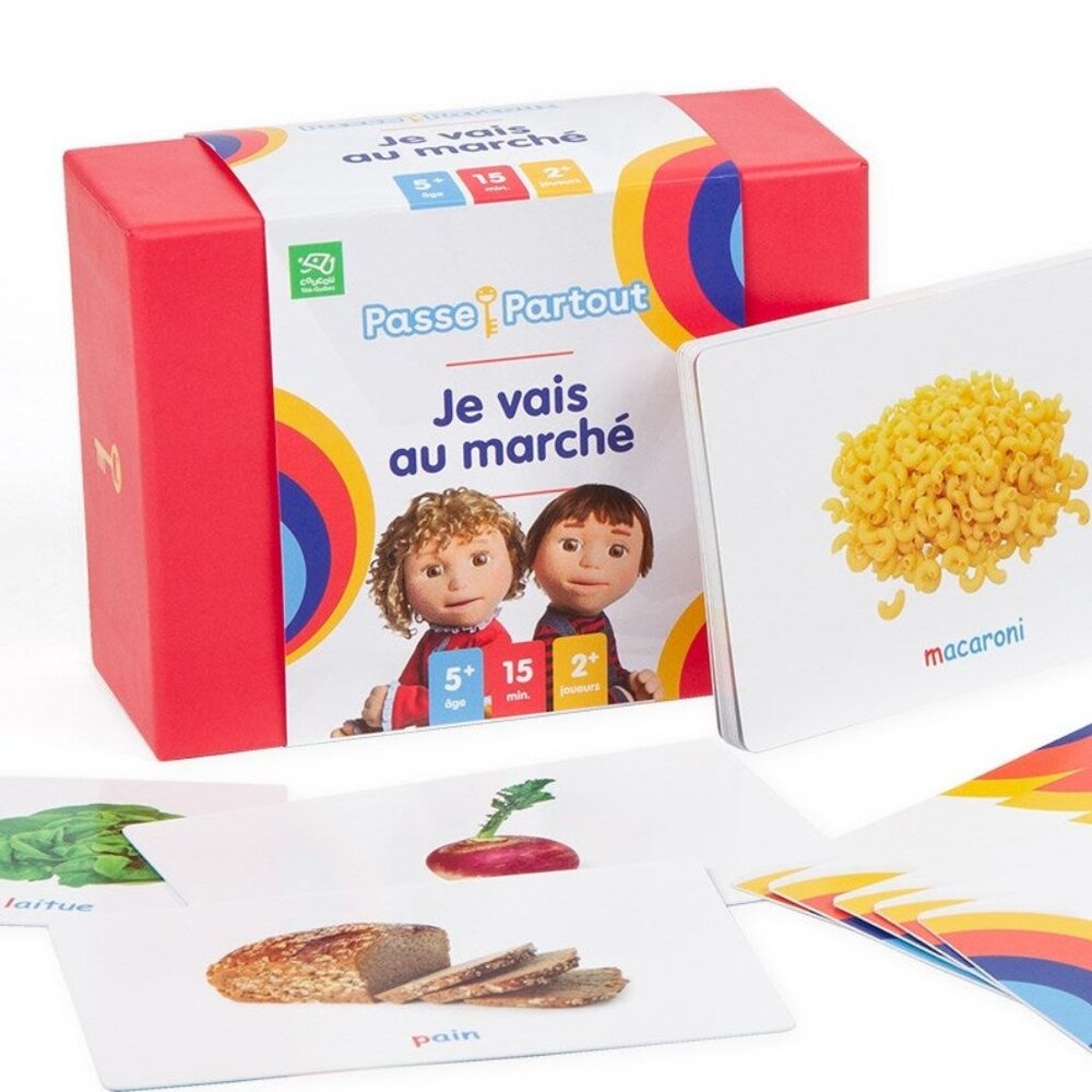 Brand New 🏭Passe-Partout Going to the Market-Je vais au marché- French Game